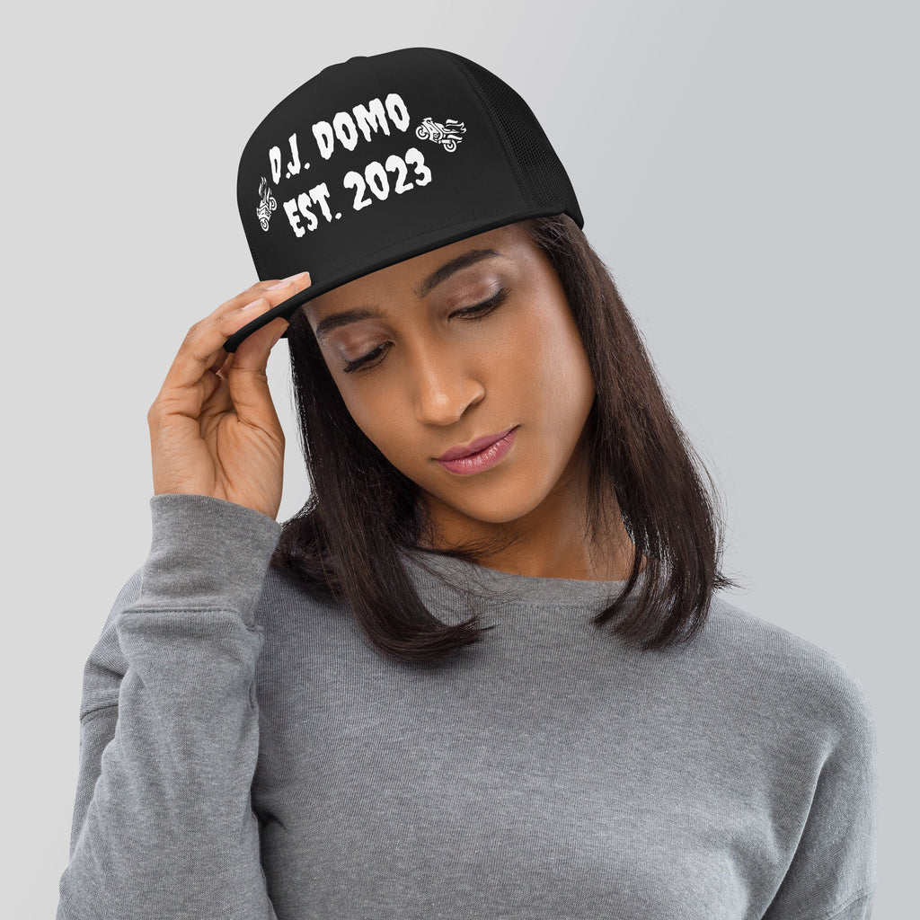 "Biker" Trucker Cap Multi Color/White