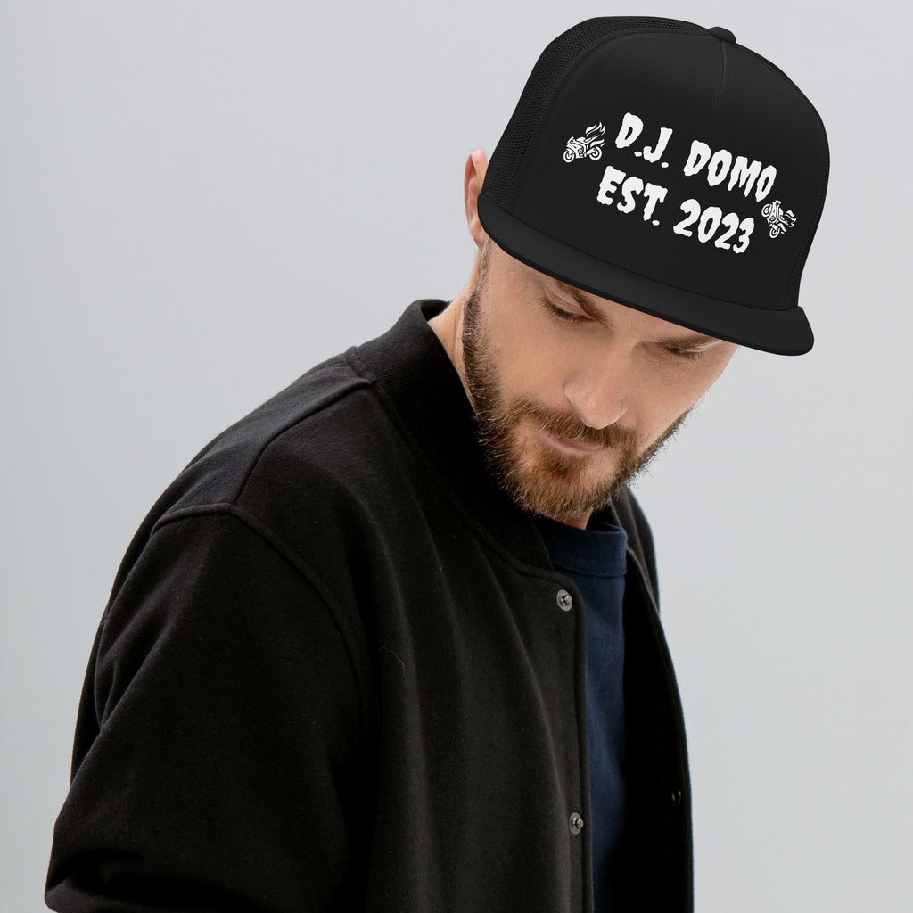 "Biker" Trucker Cap Multi Color/White