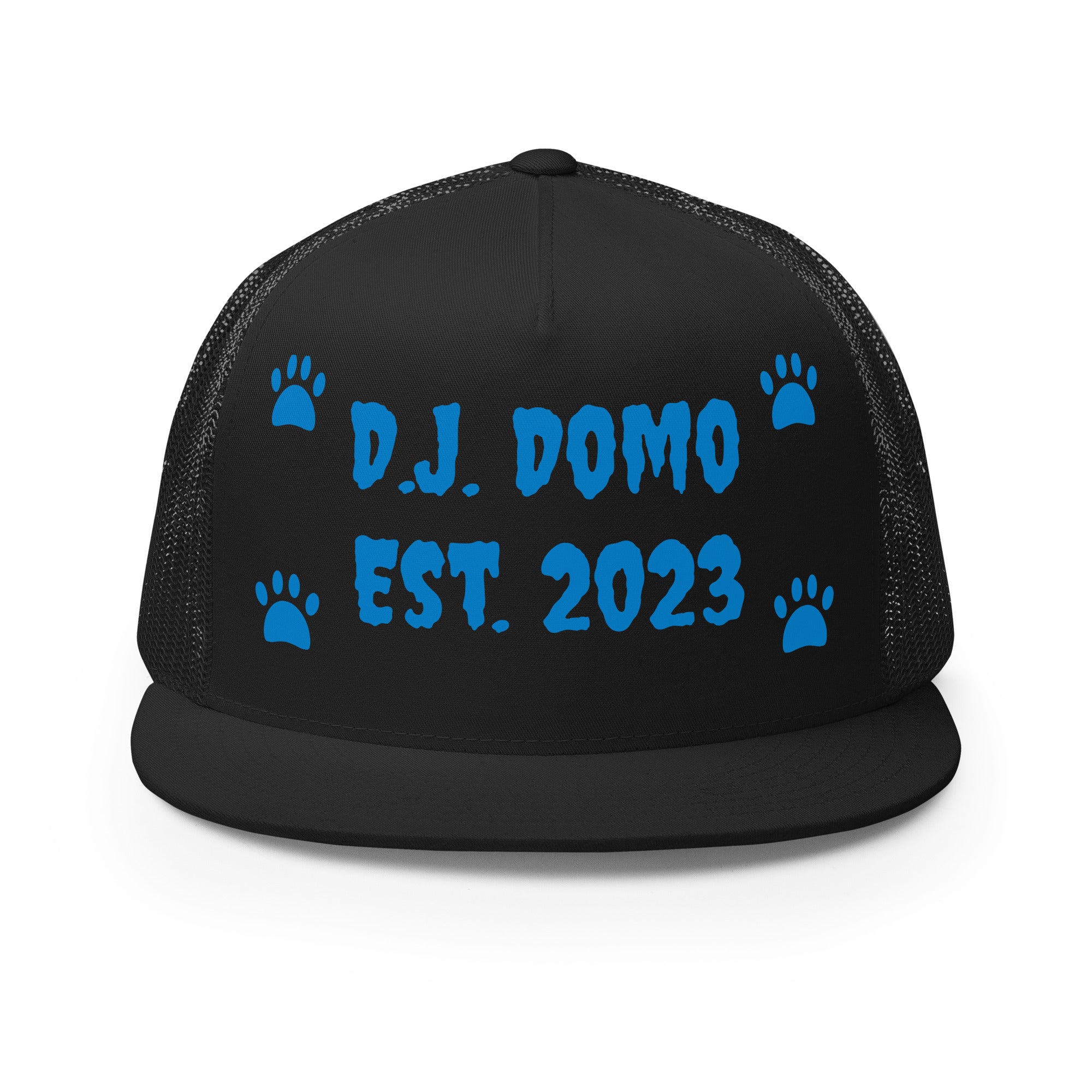 "Dog Paws" Trucker Cap Multi Color/Light Blue