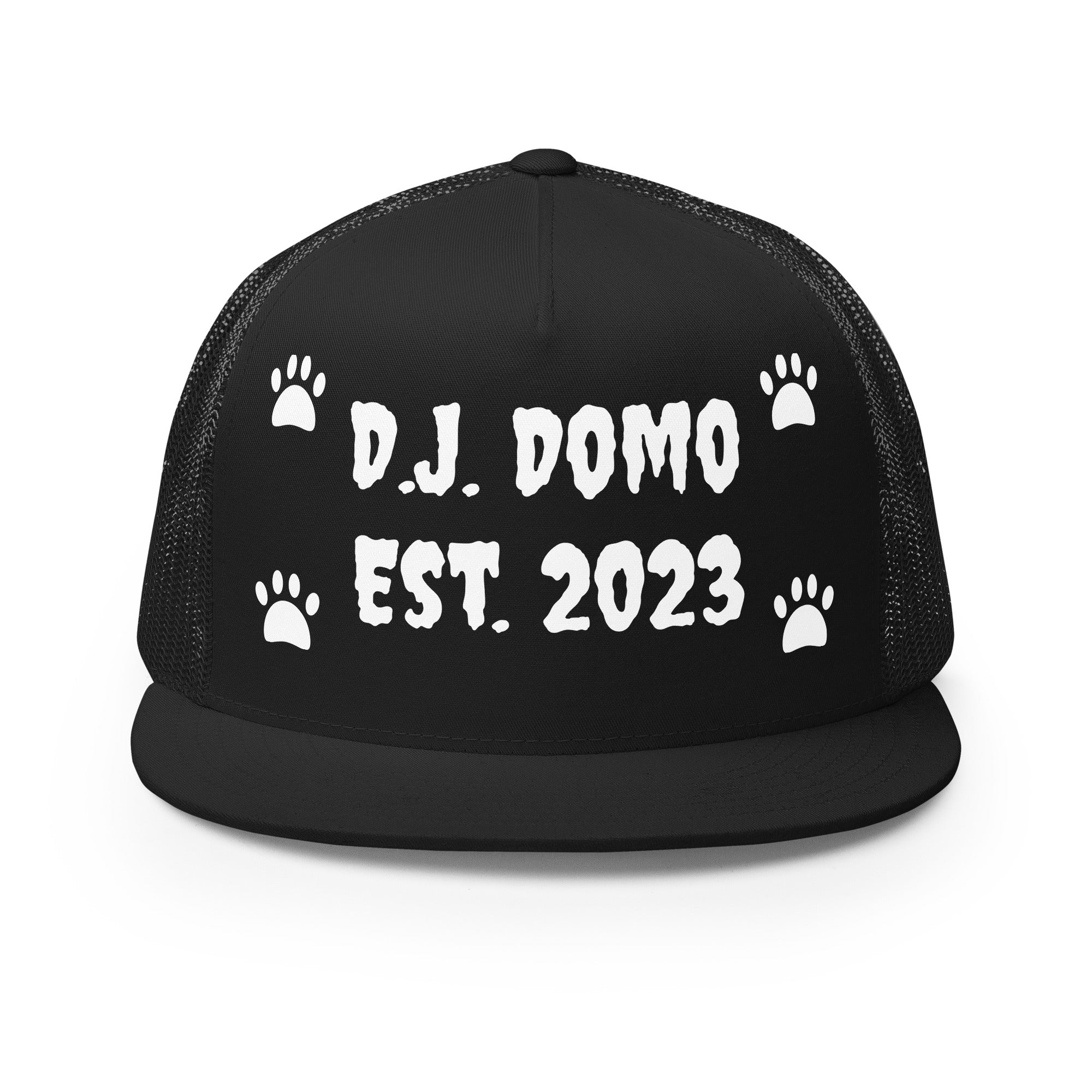 "Dog Paws" Trucker Cap Multi Color/White