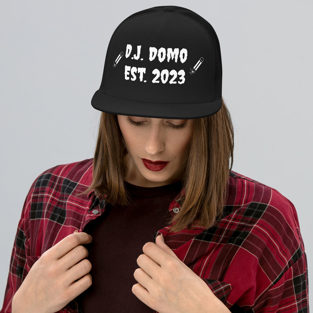 "Writer" Trucker Cap Multi Color/White