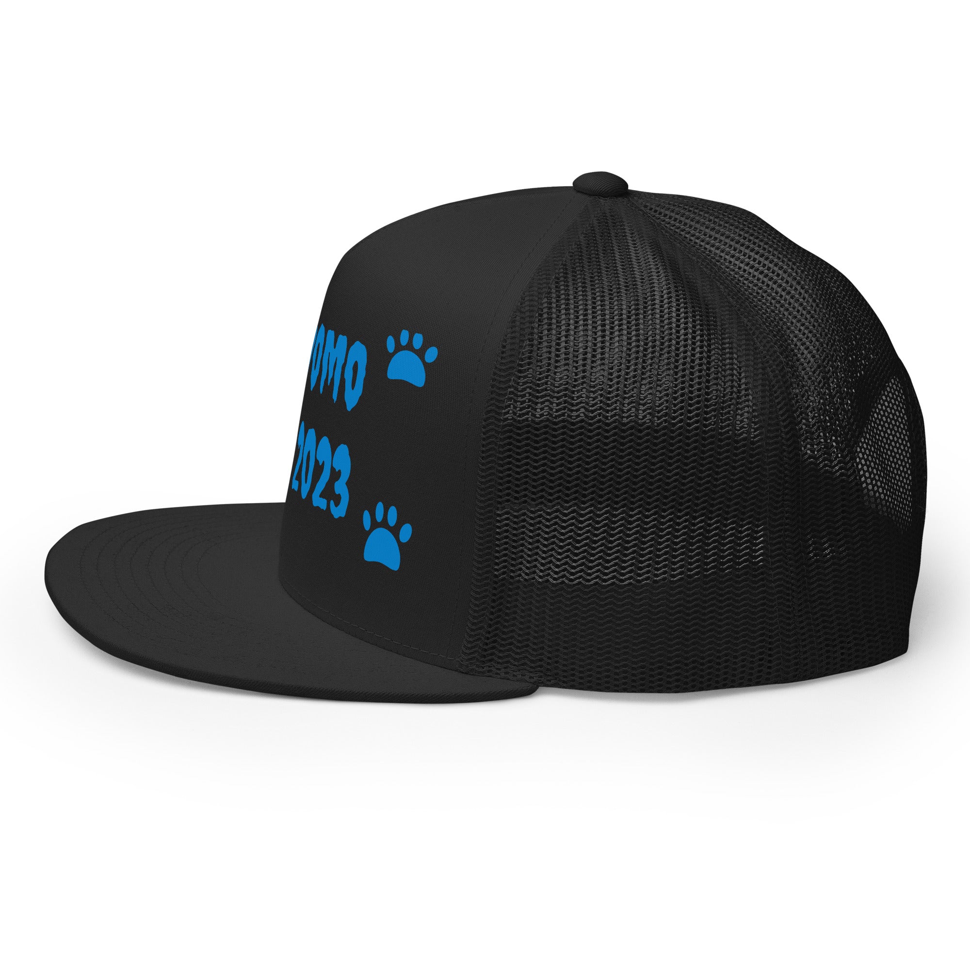"Dog Paws" Trucker Cap Multi Color/Light Blue