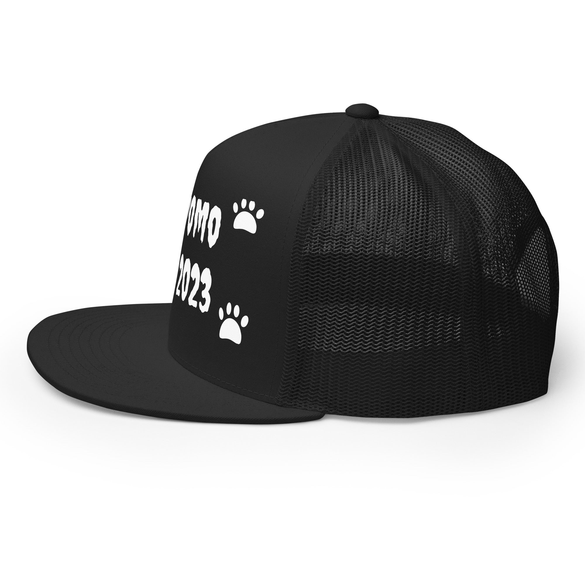 "Dog Paws" Trucker Cap Multi Color/White