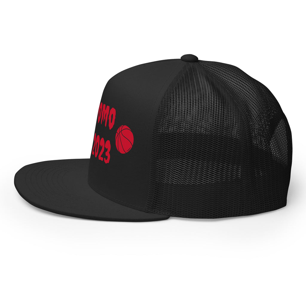 "Basketball" Trucker Cap Multi Color/Red