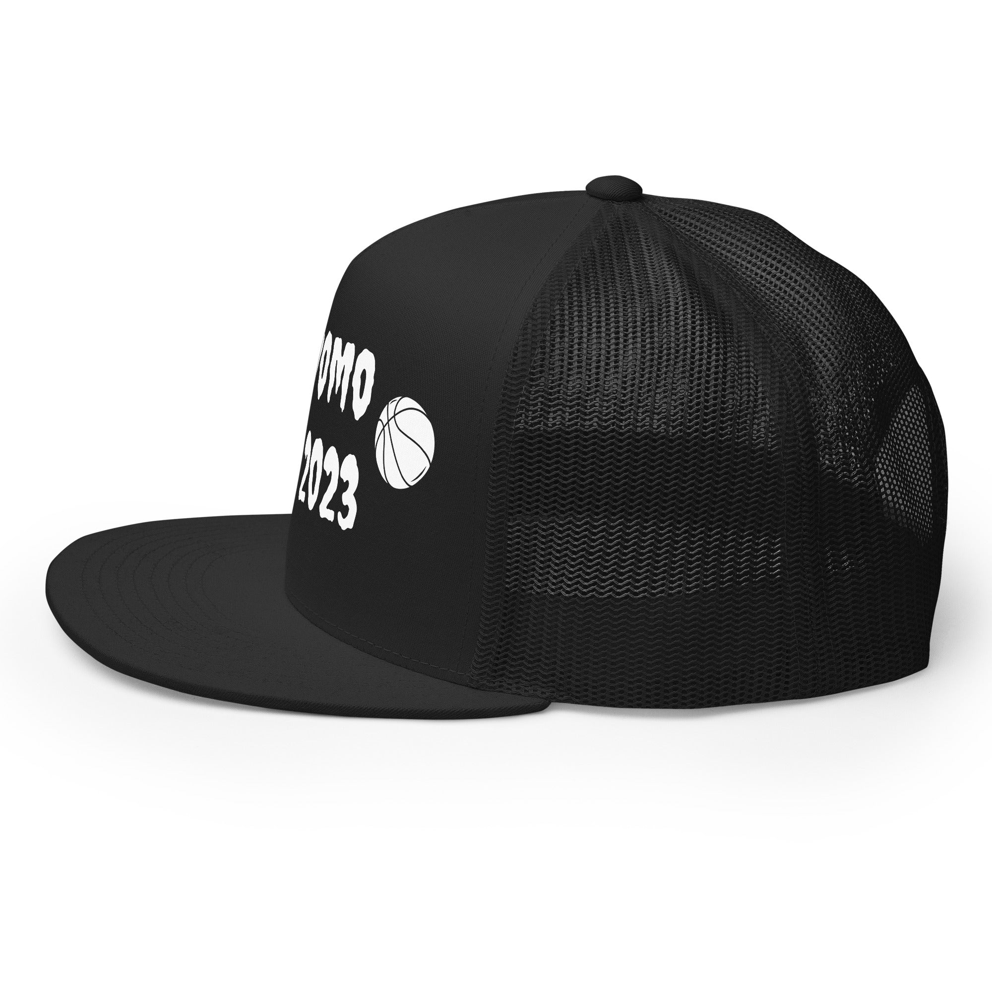 "Basketball" Trucker Cap Multi Color/White
