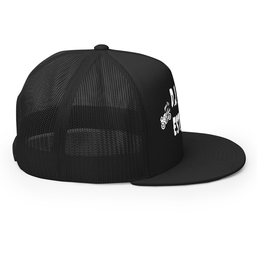 "Biker" Trucker Cap Multi Color/White