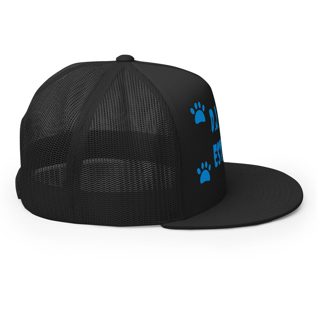 "Dog Paws" Trucker Cap Multi Color/Light Blue