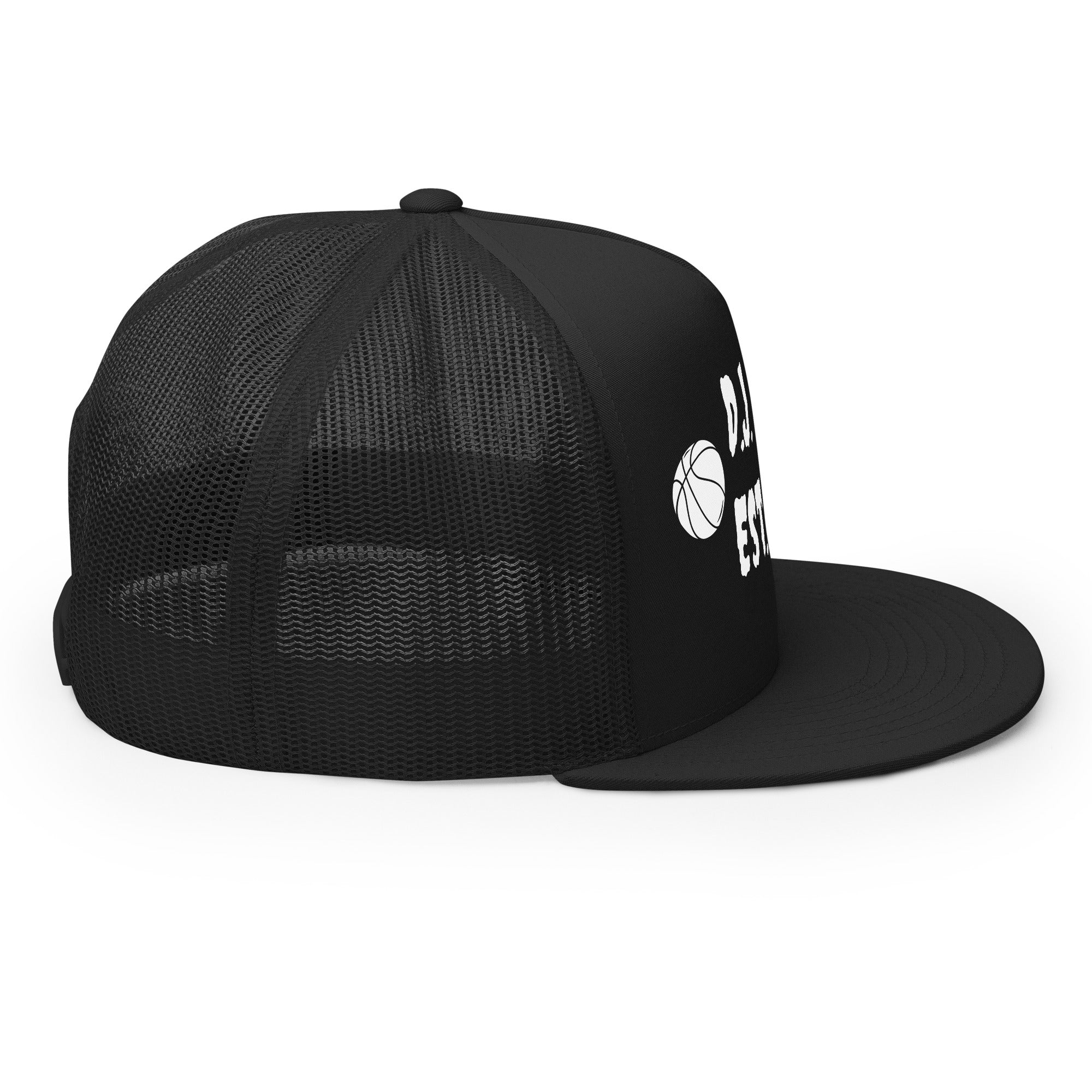 "Basketball" Trucker Cap Multi Color/White