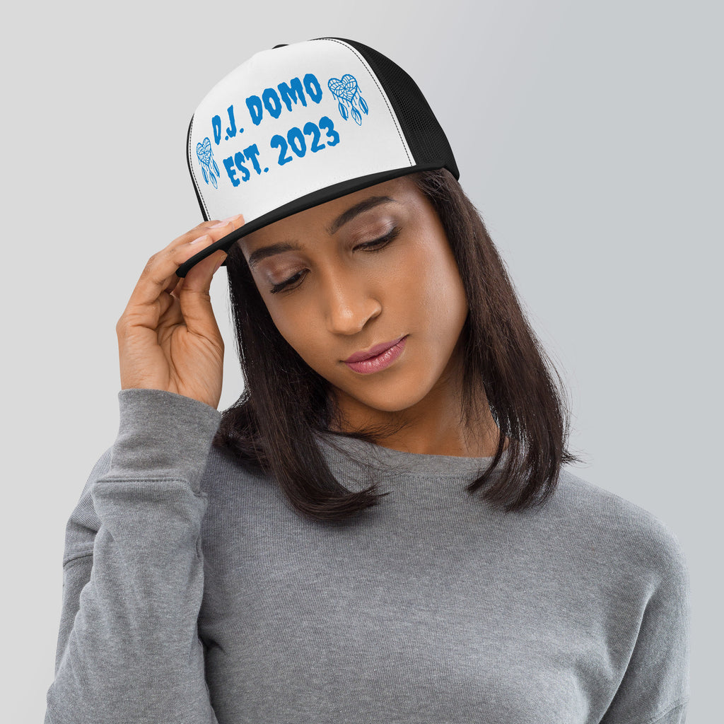 "Heart Catchers" Trucker Cap Multi Color/Light Blue
