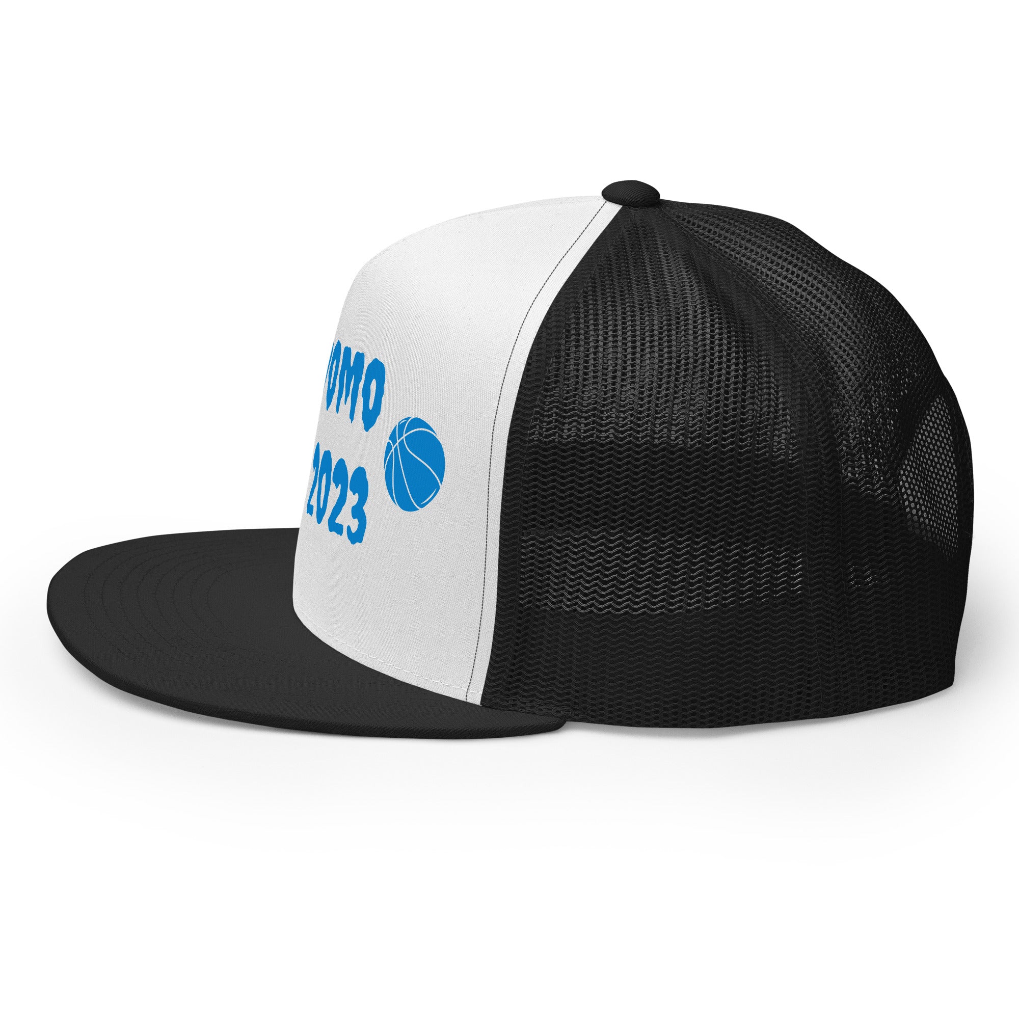 "Basketball" Trucker Cap Multi Color/Light Blue