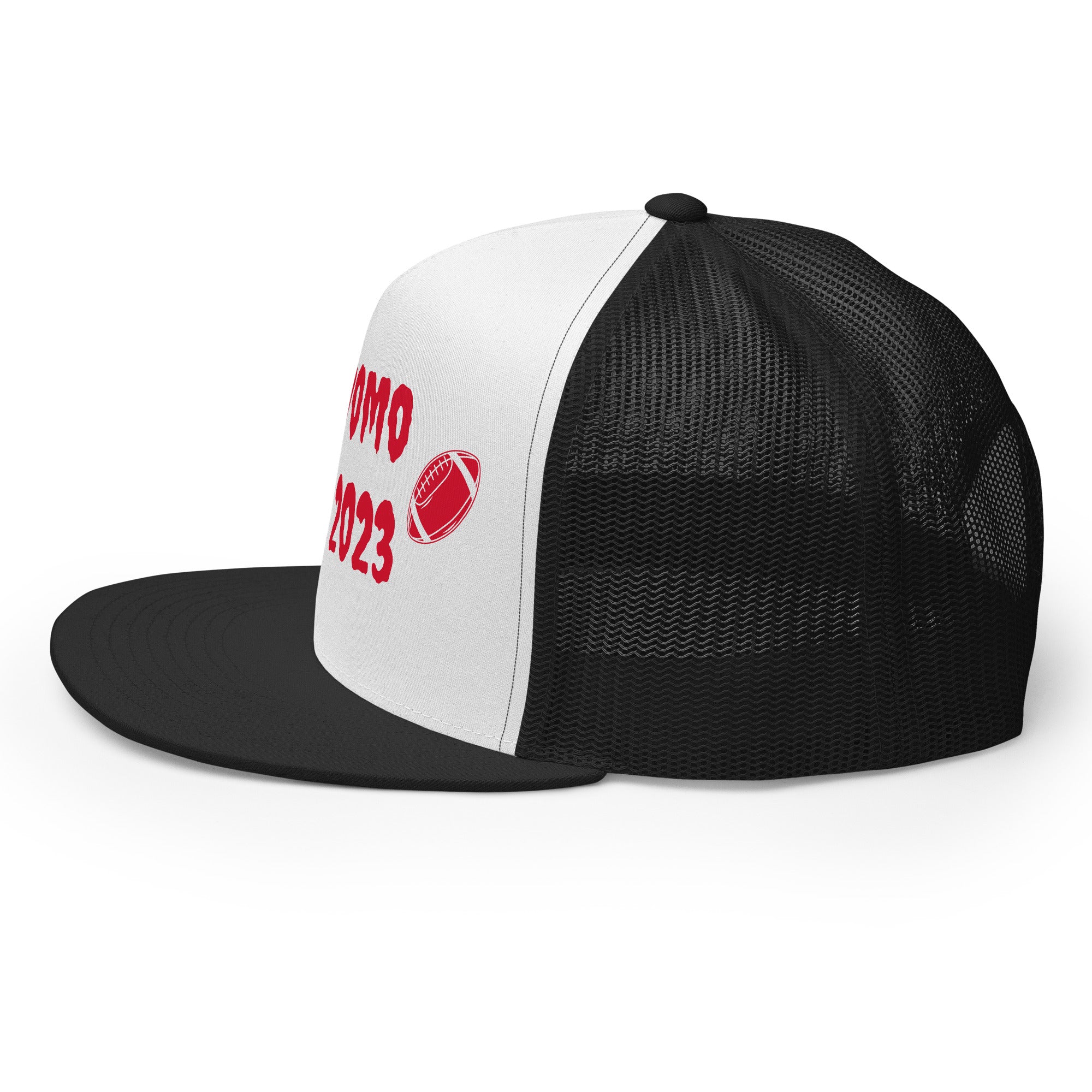 "Football" Trucker Cap Multi Color/Red