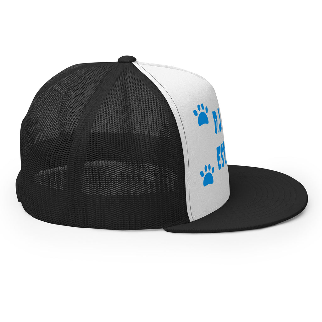 "Dog Paws" Trucker Cap Multi Color/Light Blue