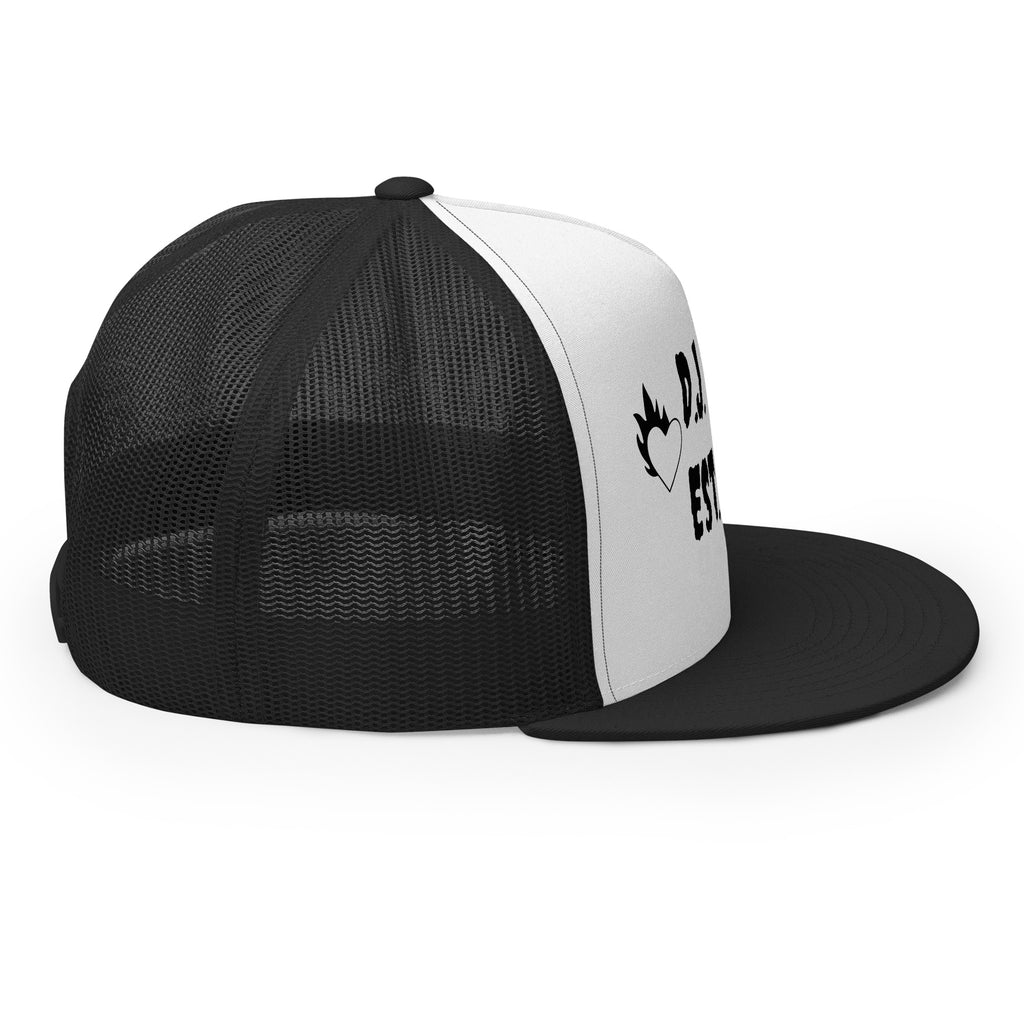 "Fire Hearts" Trucker Cap Multi Color/Black