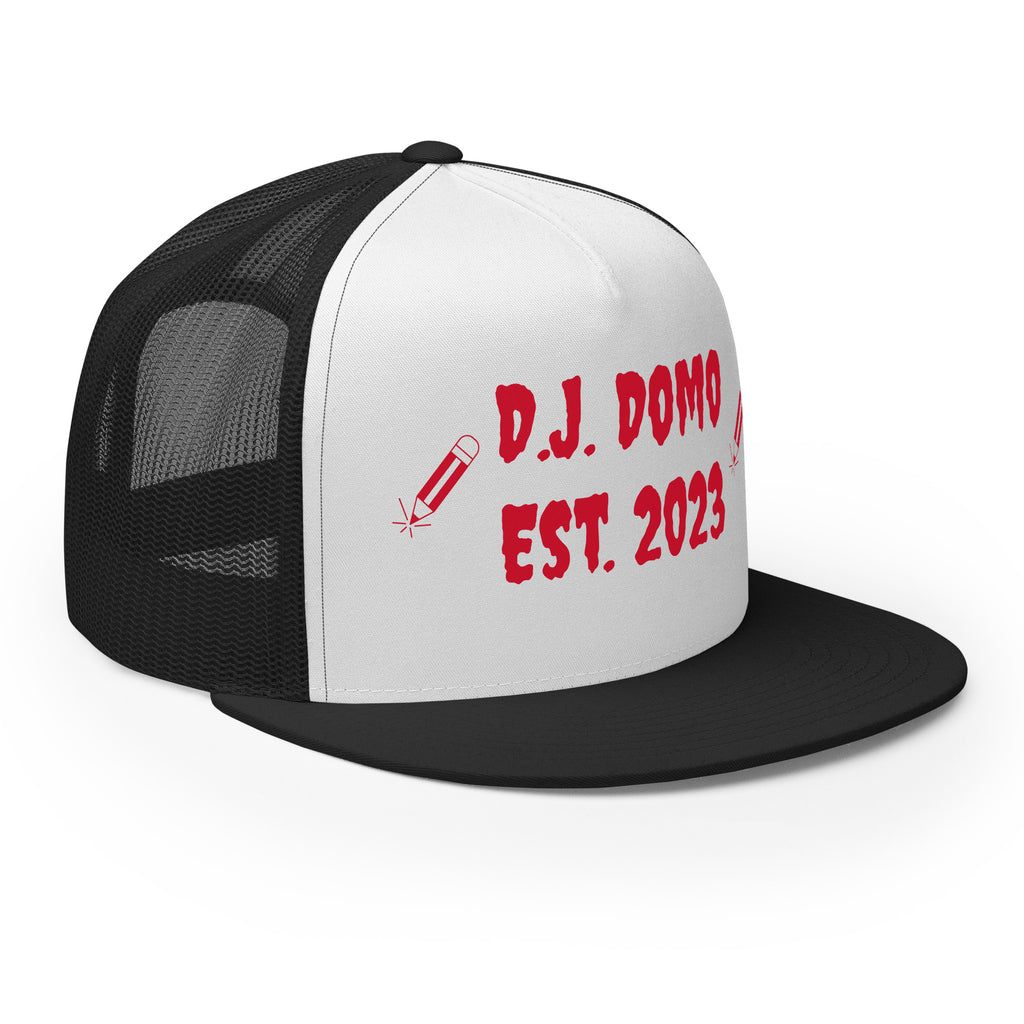 "Writer" Trucker Cap Multi Color/Red