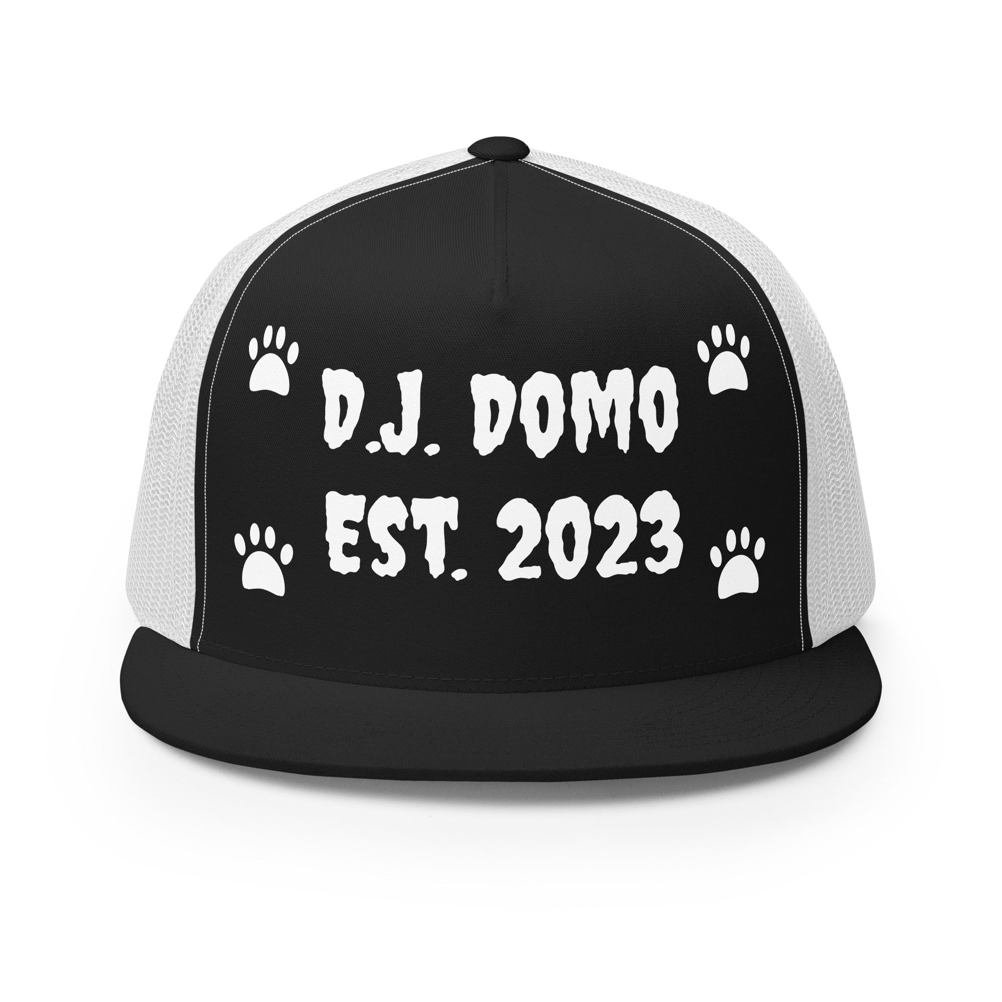 "Dog Paws" Trucker Cap Multi Color/White