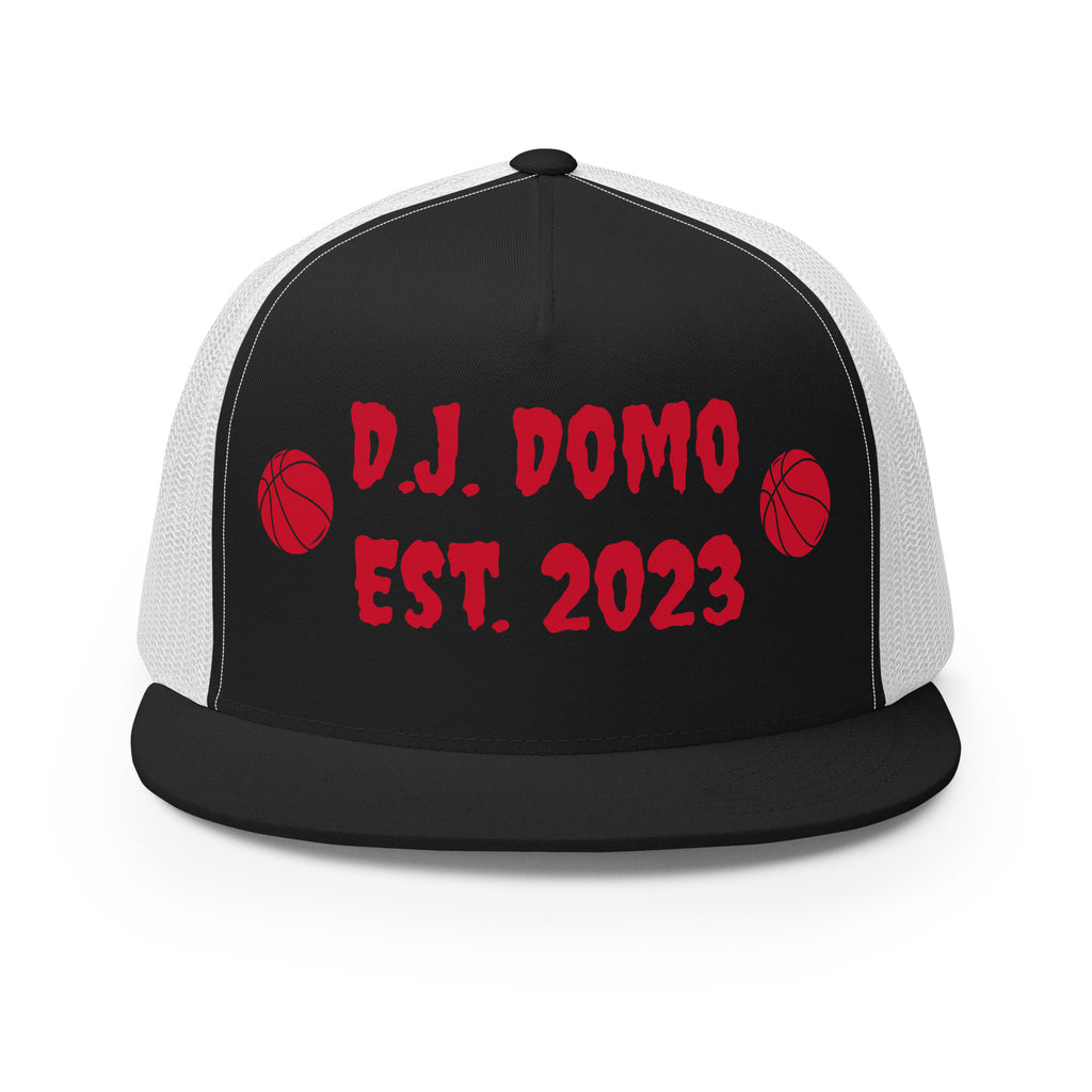 "Basketball" Trucker Cap Multi Color/Red