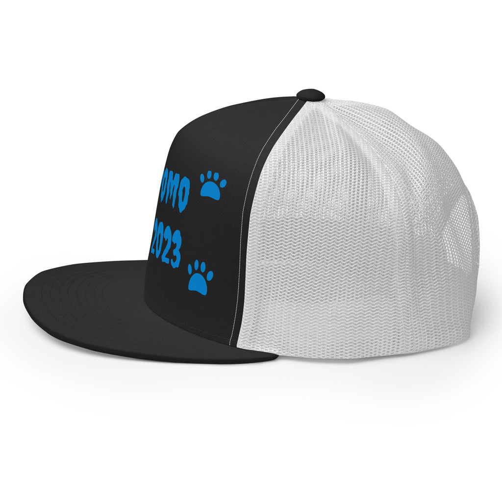 "Dog Paws" Trucker Cap Multi Color/Light Blue