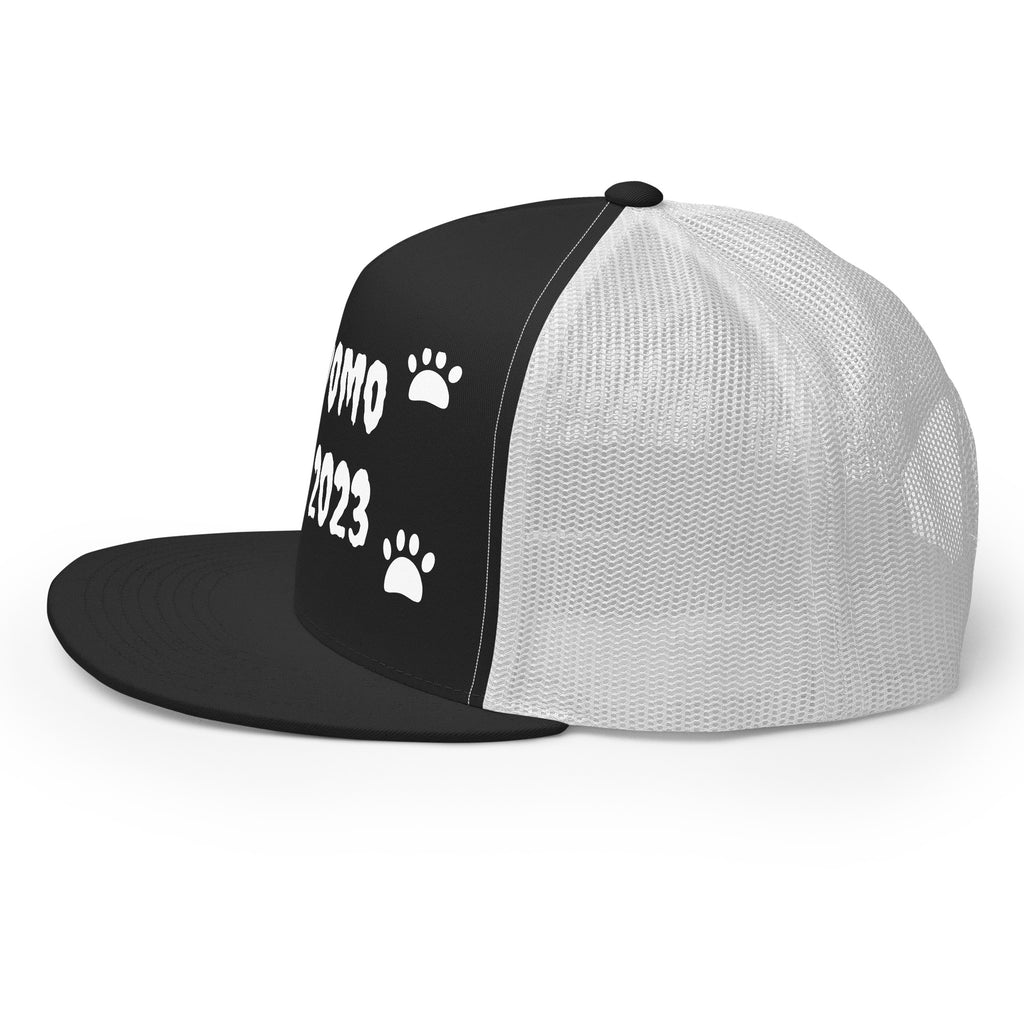 "Dog Paws" Trucker Cap Multi Color/White
