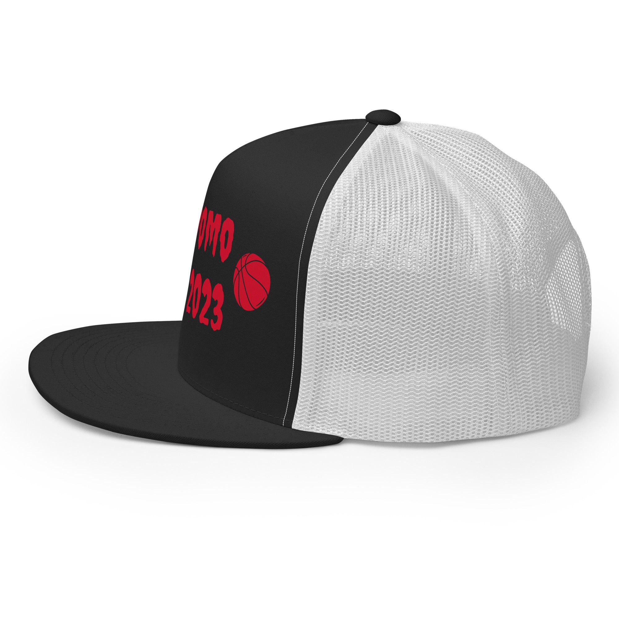 "Basketball" Trucker Cap Multi Color/Red