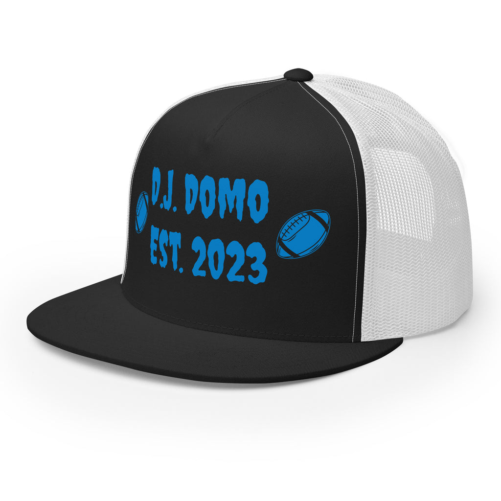 "Football" Trucker Cap Multi Color/Light Blue