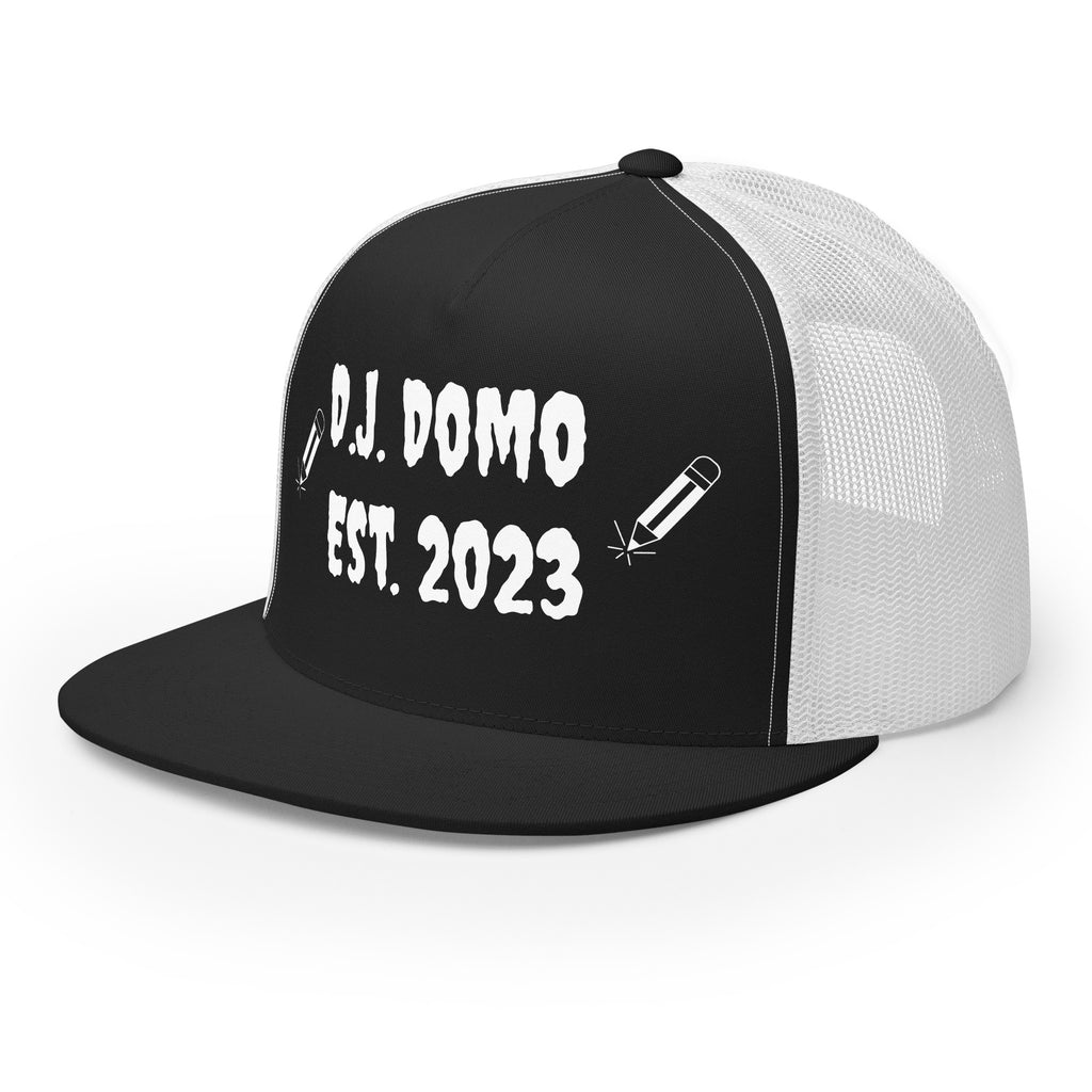 "Writer" Trucker Cap Multi Color/White