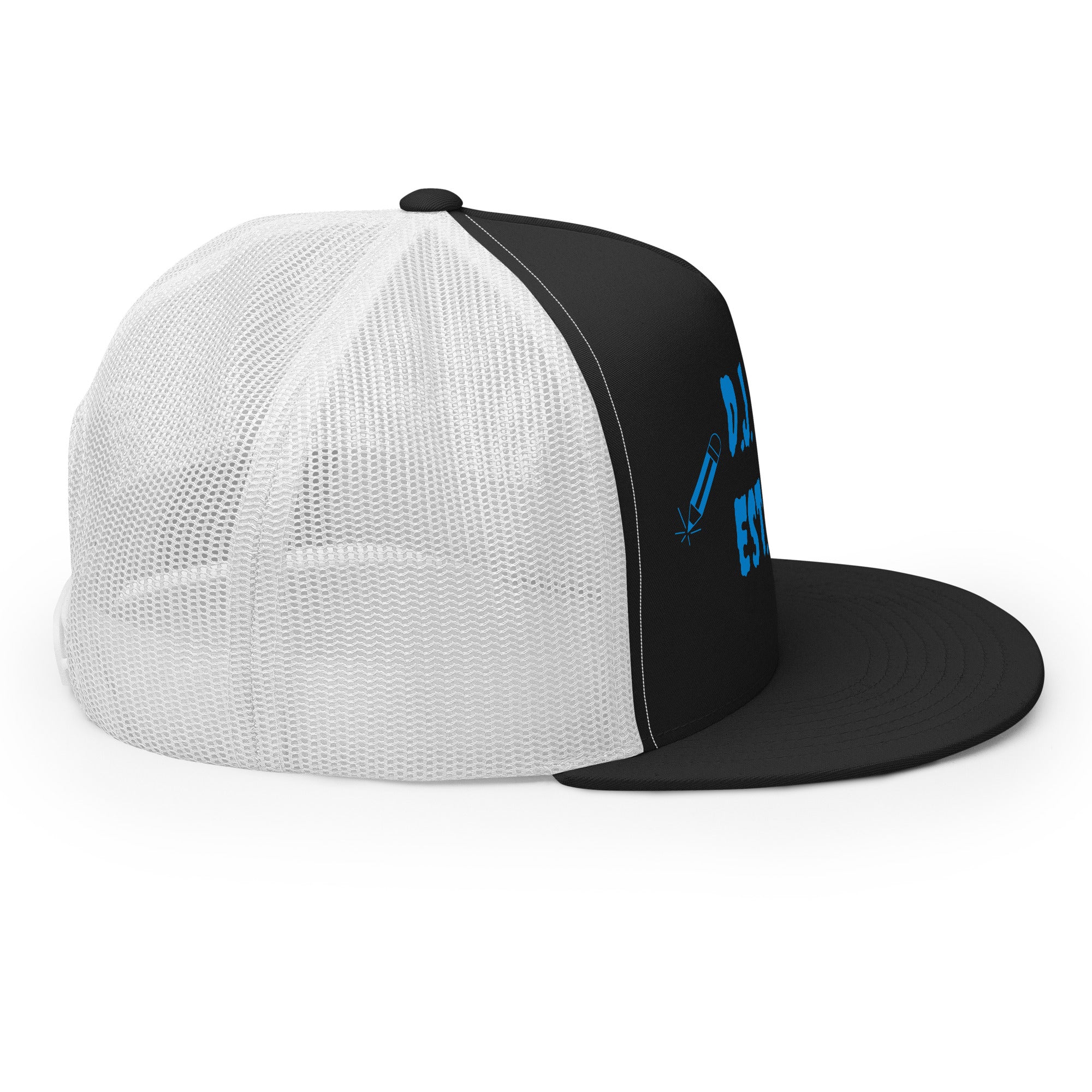 "Writer" Trucker Cap Multi Color/Light Blue