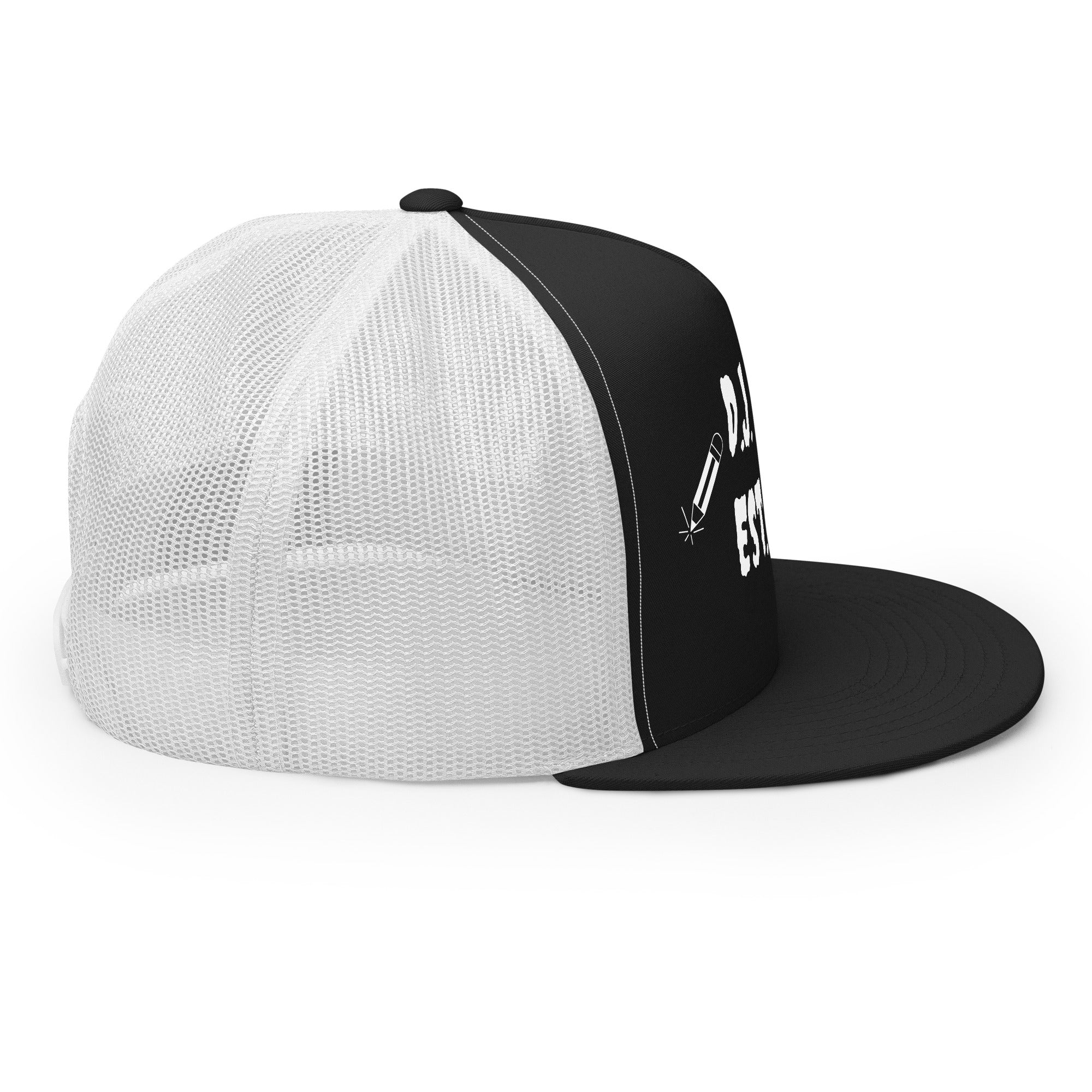 "Writer" Trucker Cap Multi Color/White