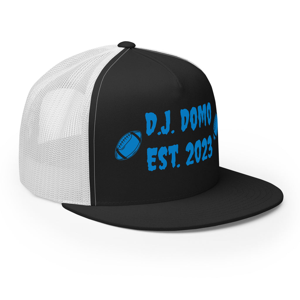 "Football" Trucker Cap Multi Color/Light Blue
