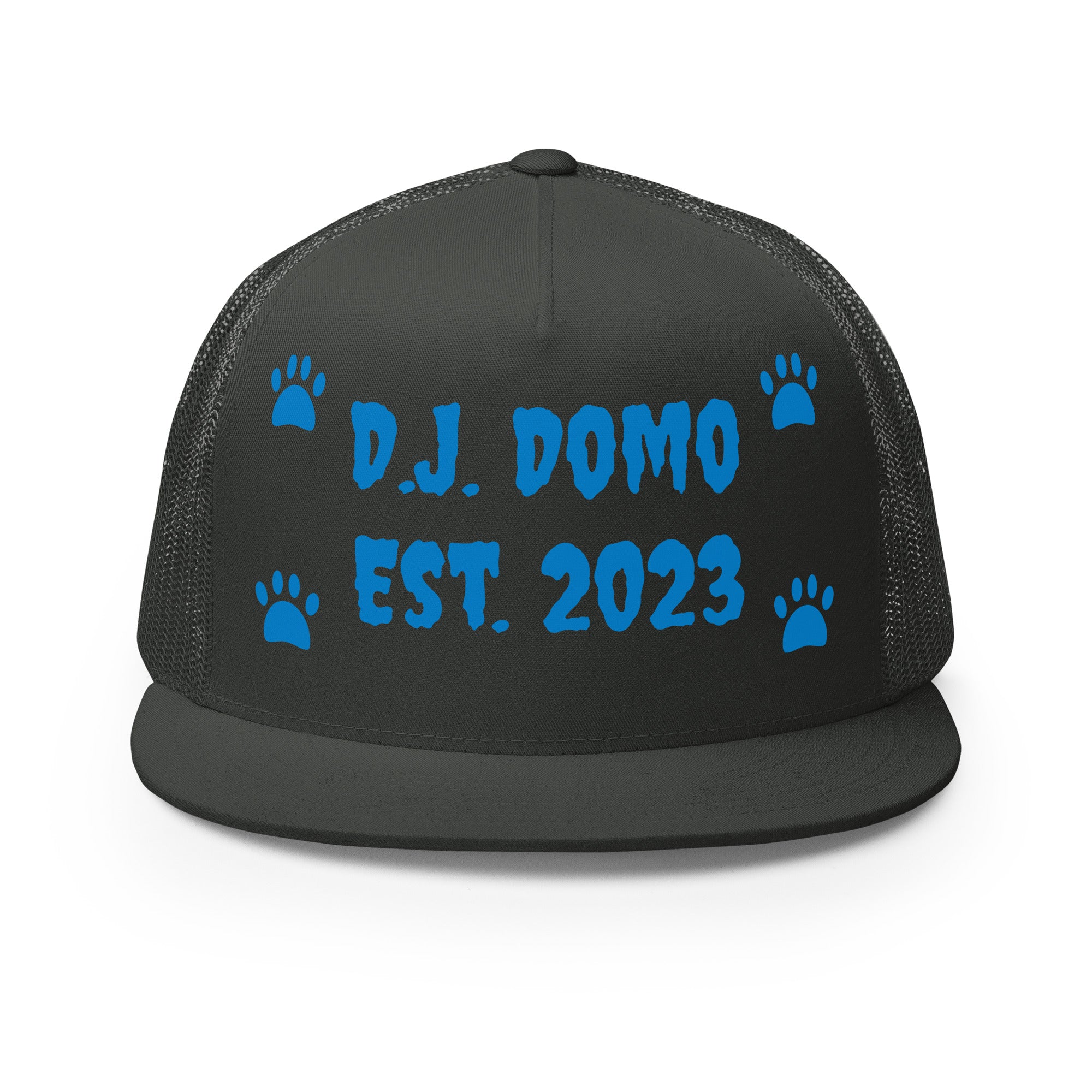 "Dog Paws" Trucker Cap Multi Color/Light Blue