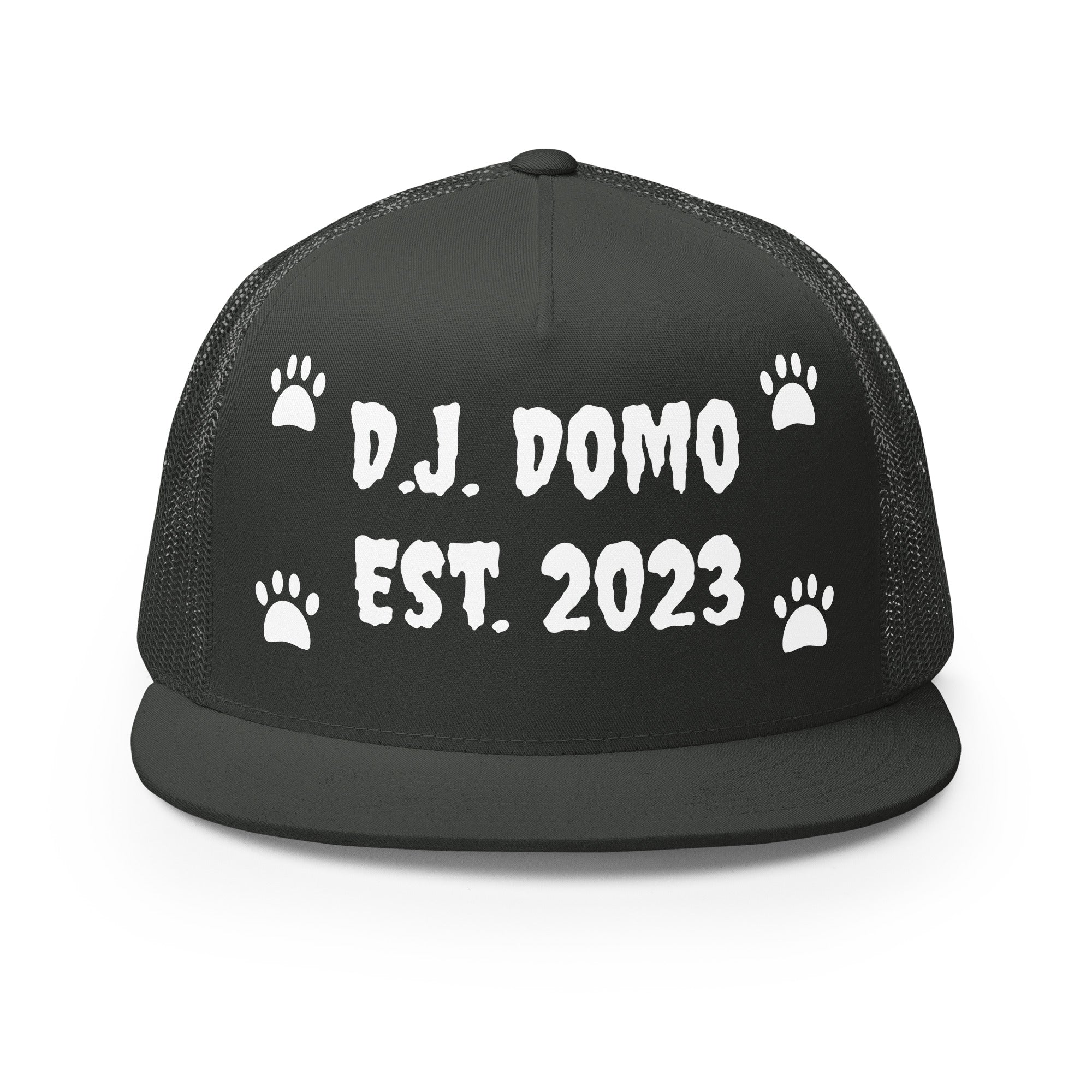 "Dog Paws" Trucker Cap Multi Color/White