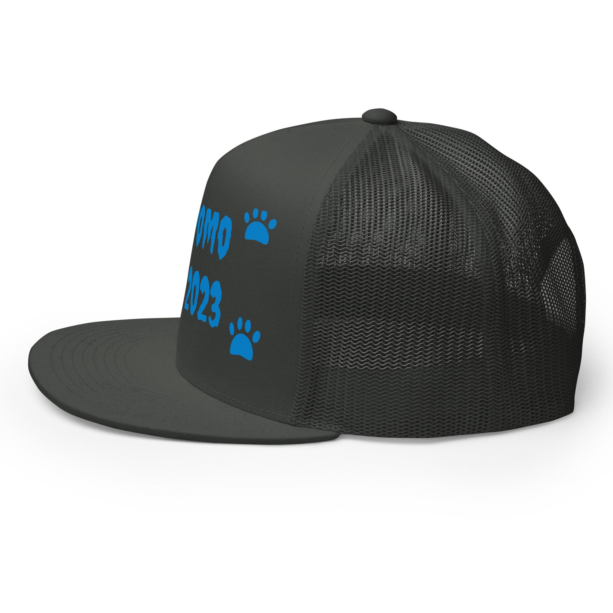 "Dog Paws" Trucker Cap Multi Color/Light Blue