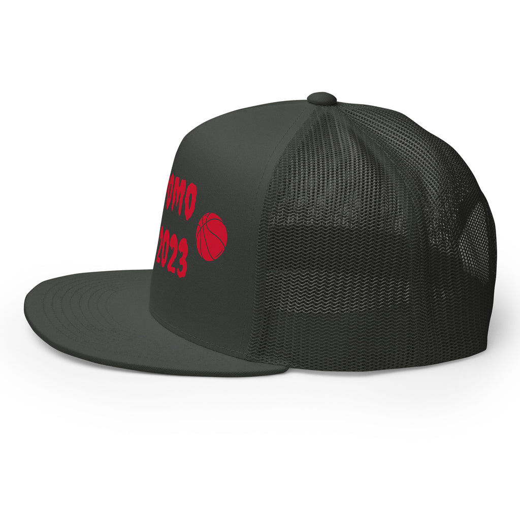"Basketball" Trucker Cap Multi Color/Red
