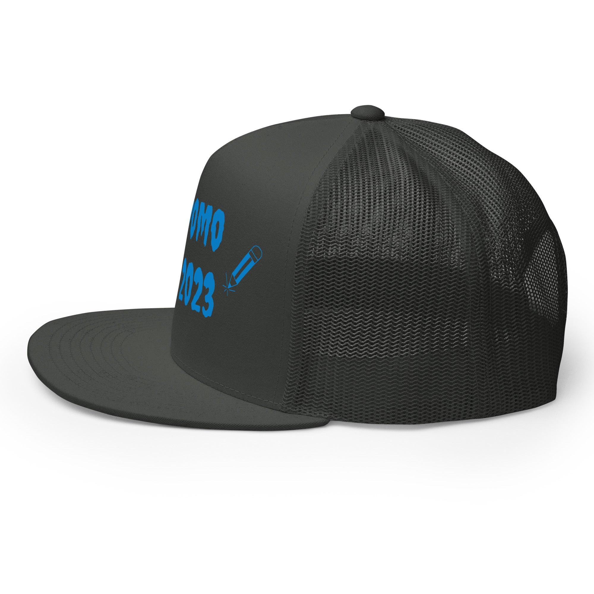 "Writer" Trucker Cap Multi Color/Light Blue
