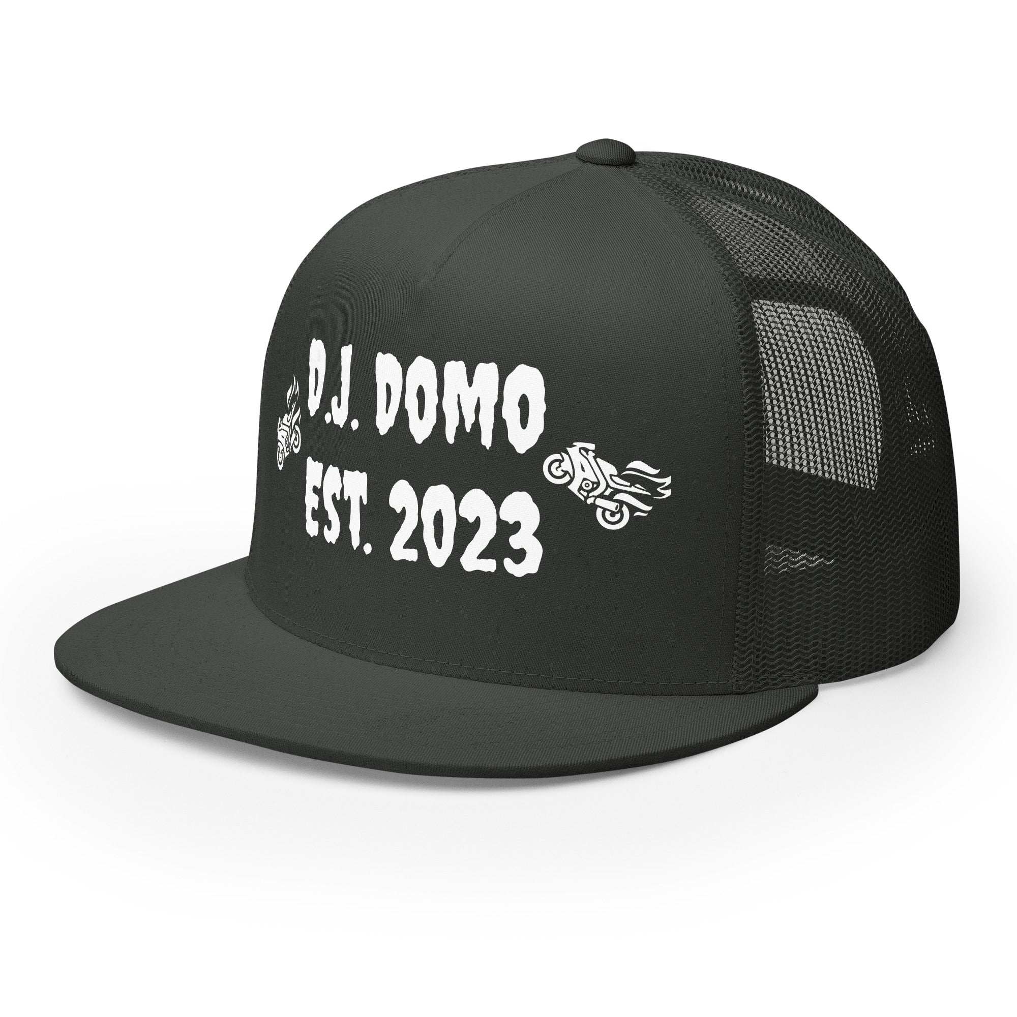"Biker" Trucker Cap Multi Color/White