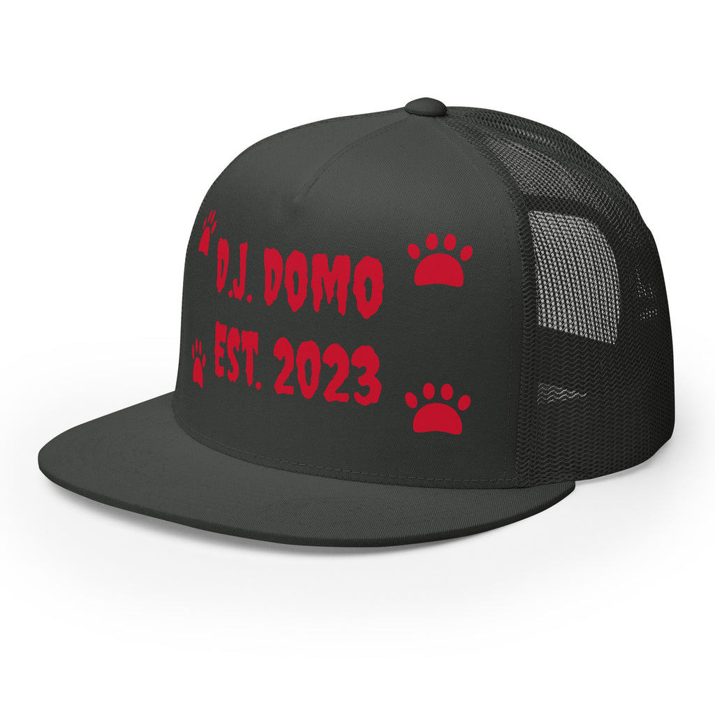 "Dog Paws" Trucker Cap Multi Color/Red