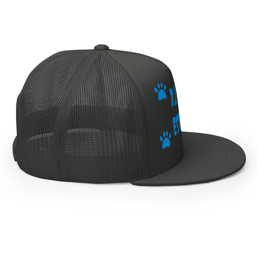 "Dog Paws" Trucker Cap Multi Color/Light Blue