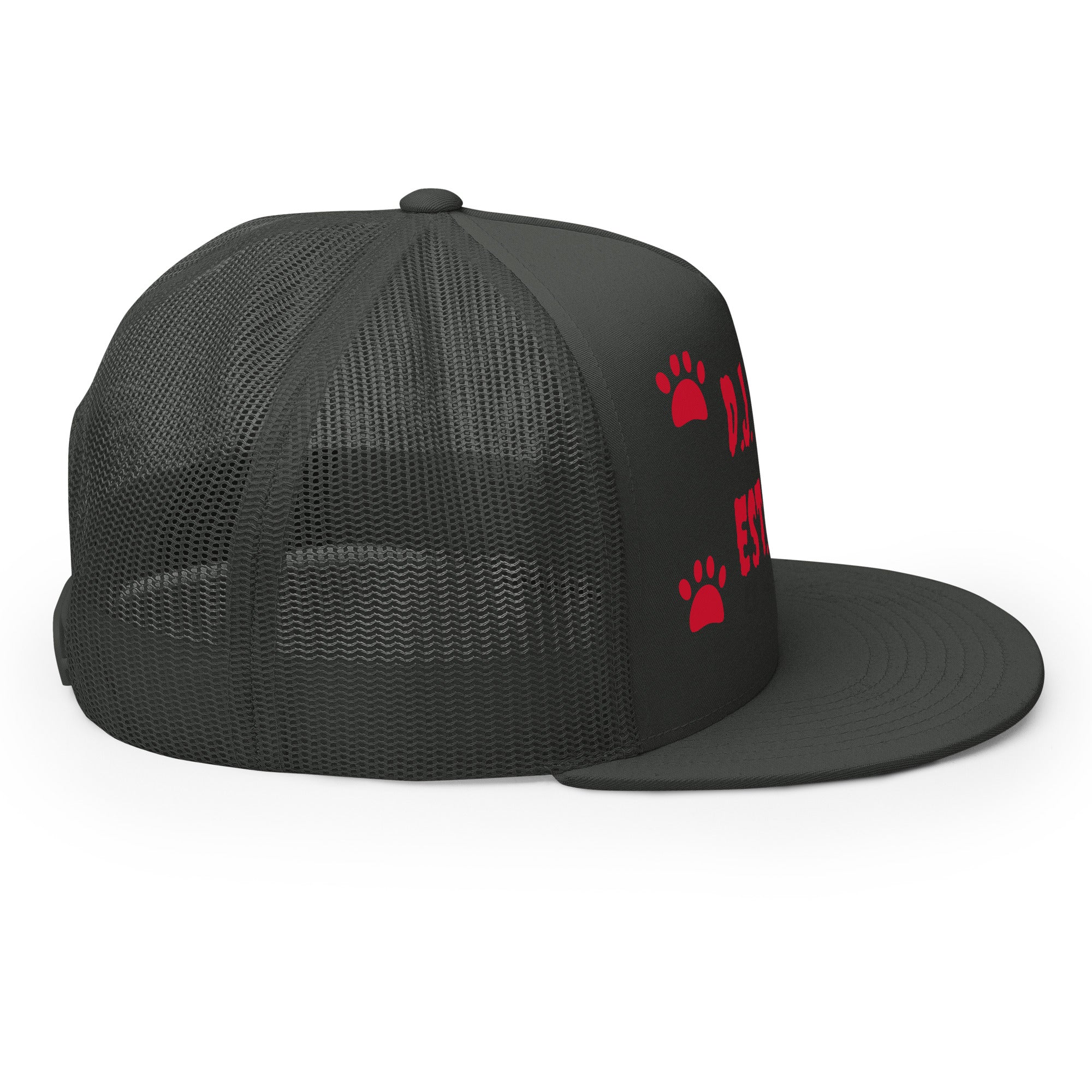 "Dog Paws" Trucker Cap Multi Color/Red