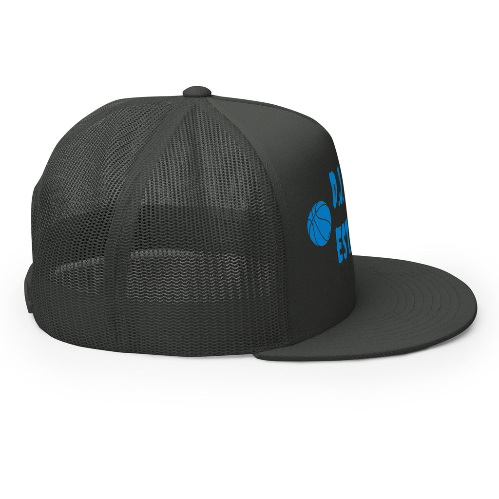 "Basketball" Trucker Cap Multi Color/Light Blue