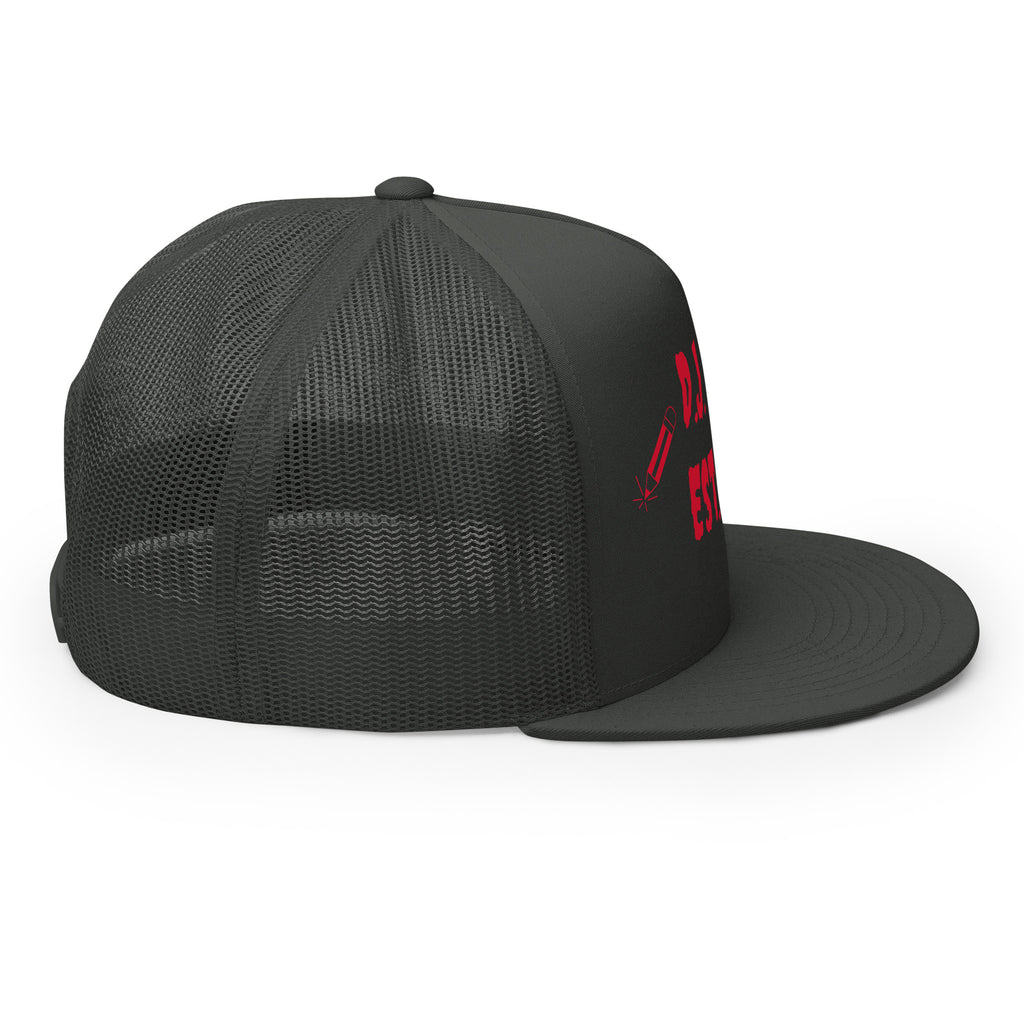 "Writer" Trucker Cap Multi Color/Red