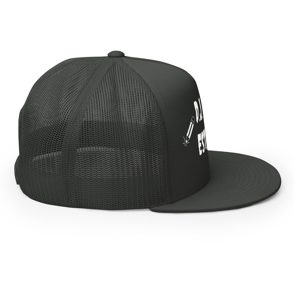"Writer" Trucker Cap Multi Color/White