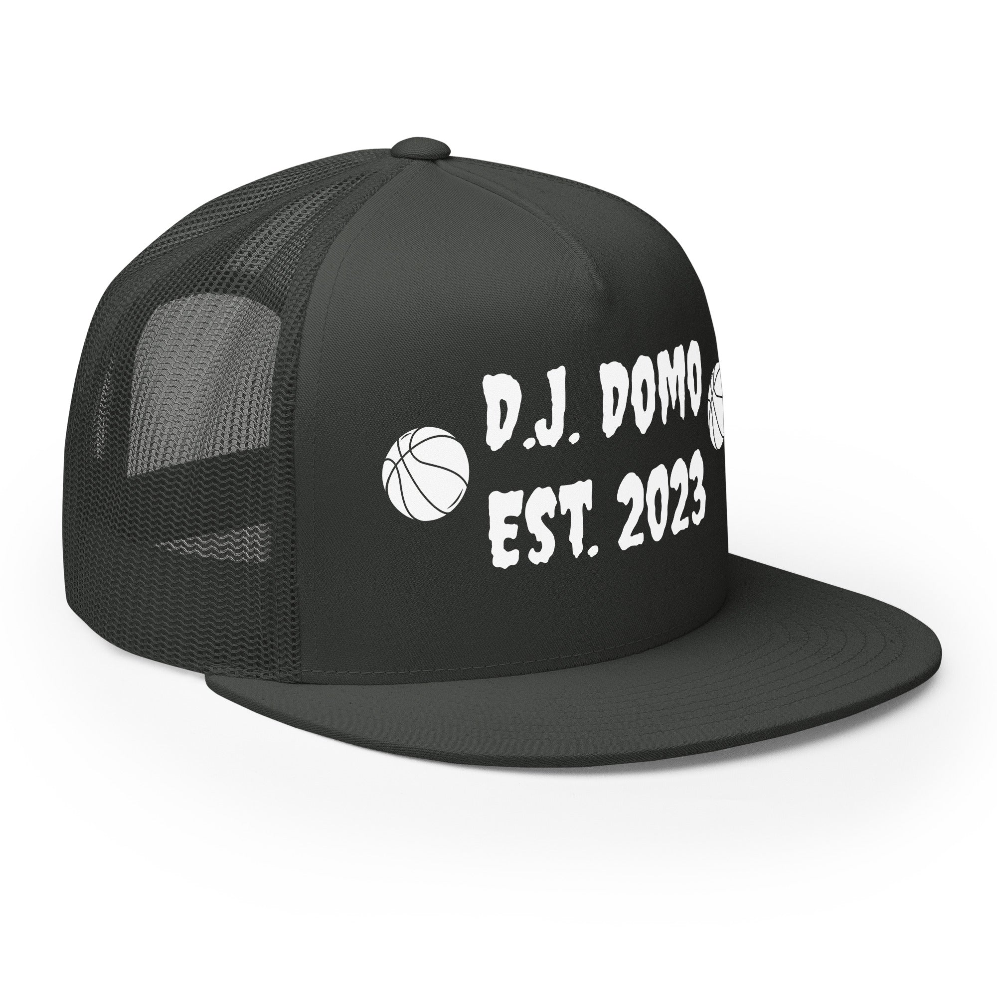 "Basketball" Trucker Cap Multi Color/White