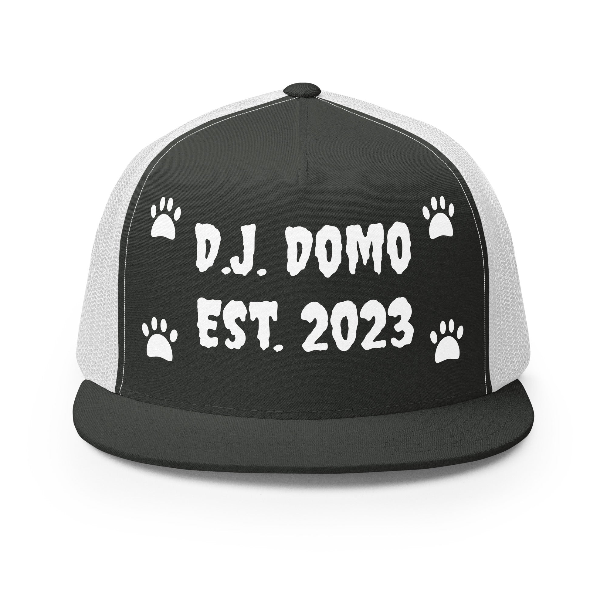 "Dog Paws" Trucker Cap Multi Color/White