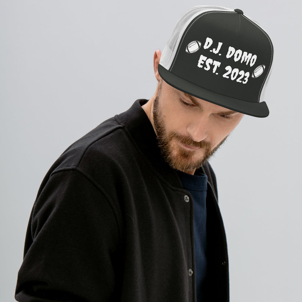 "Football" Trucker Cap Multi Color/White