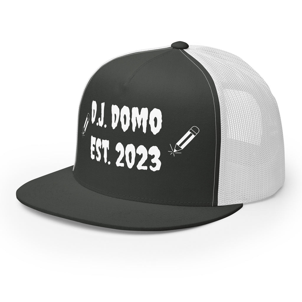 "Writer" Trucker Cap Multi Color/White