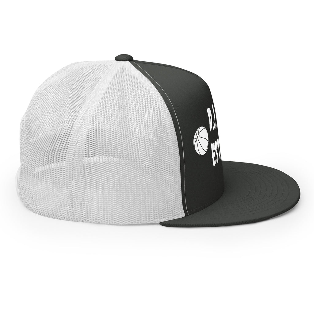 "Basketball" Trucker Cap Multi Color/White