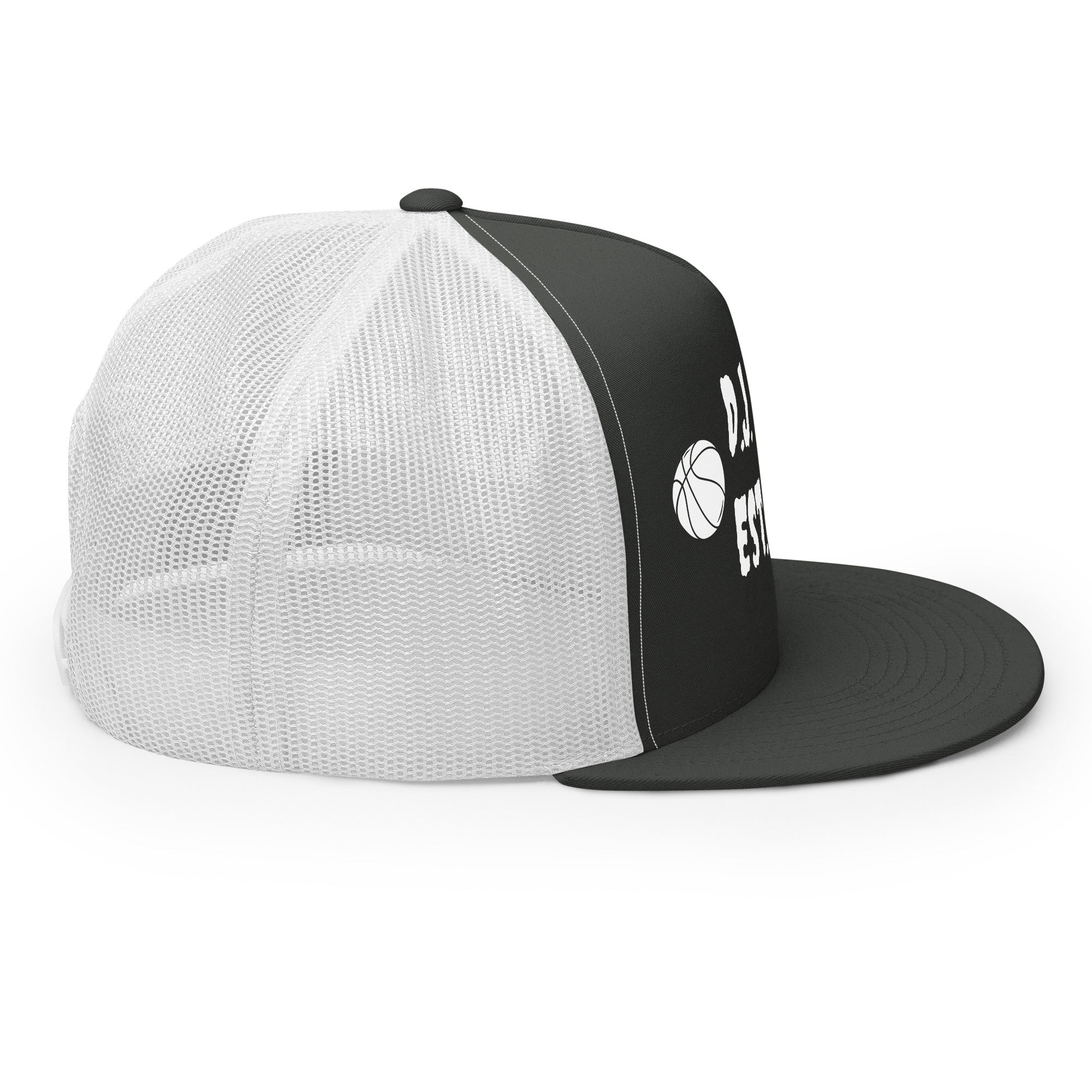 "Basketball" Trucker Cap Multi Color/White