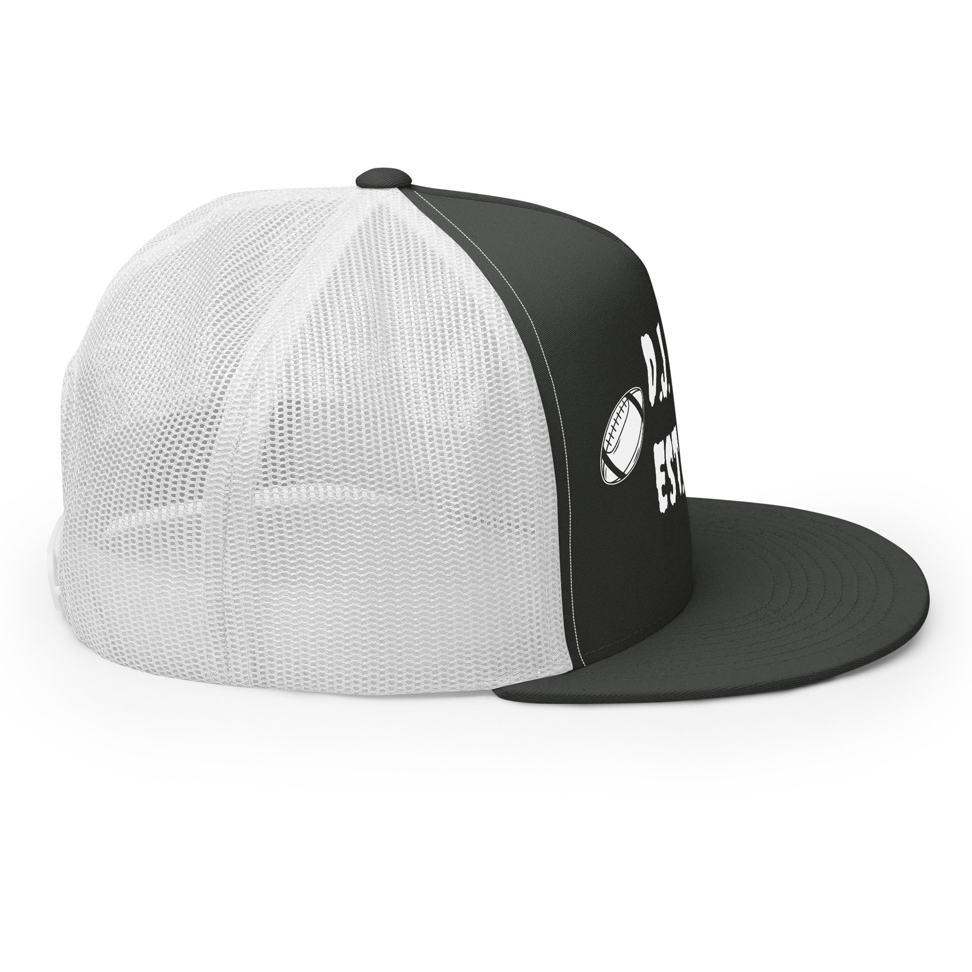 "Football" Trucker Cap Multi Color/White