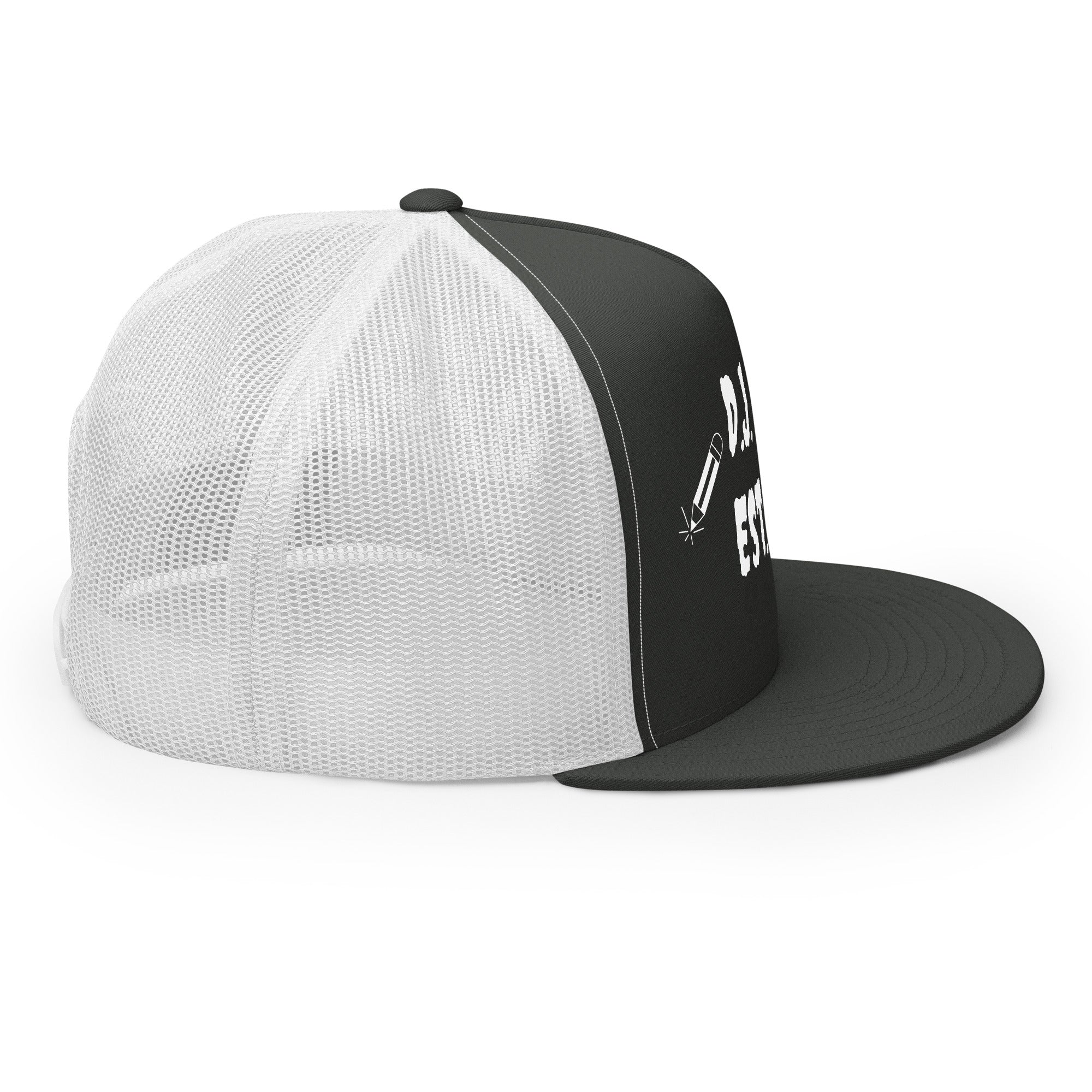 "Writer" Trucker Cap Multi Color/White
