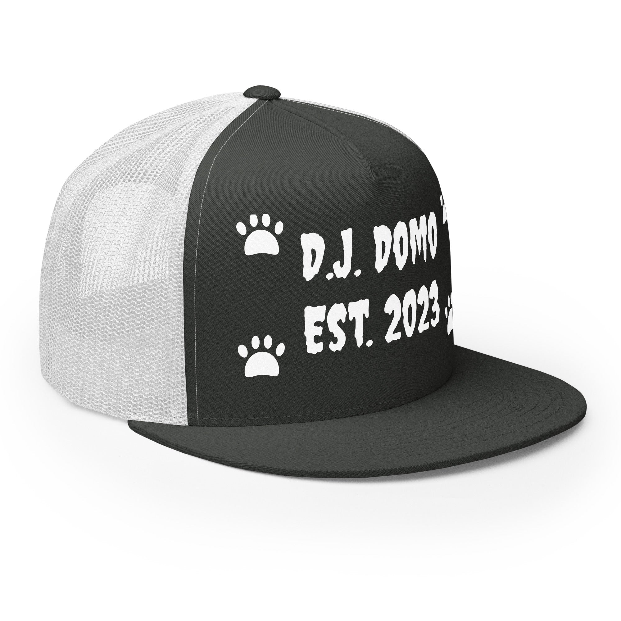 "Dog Paws" Trucker Cap Multi Color/White