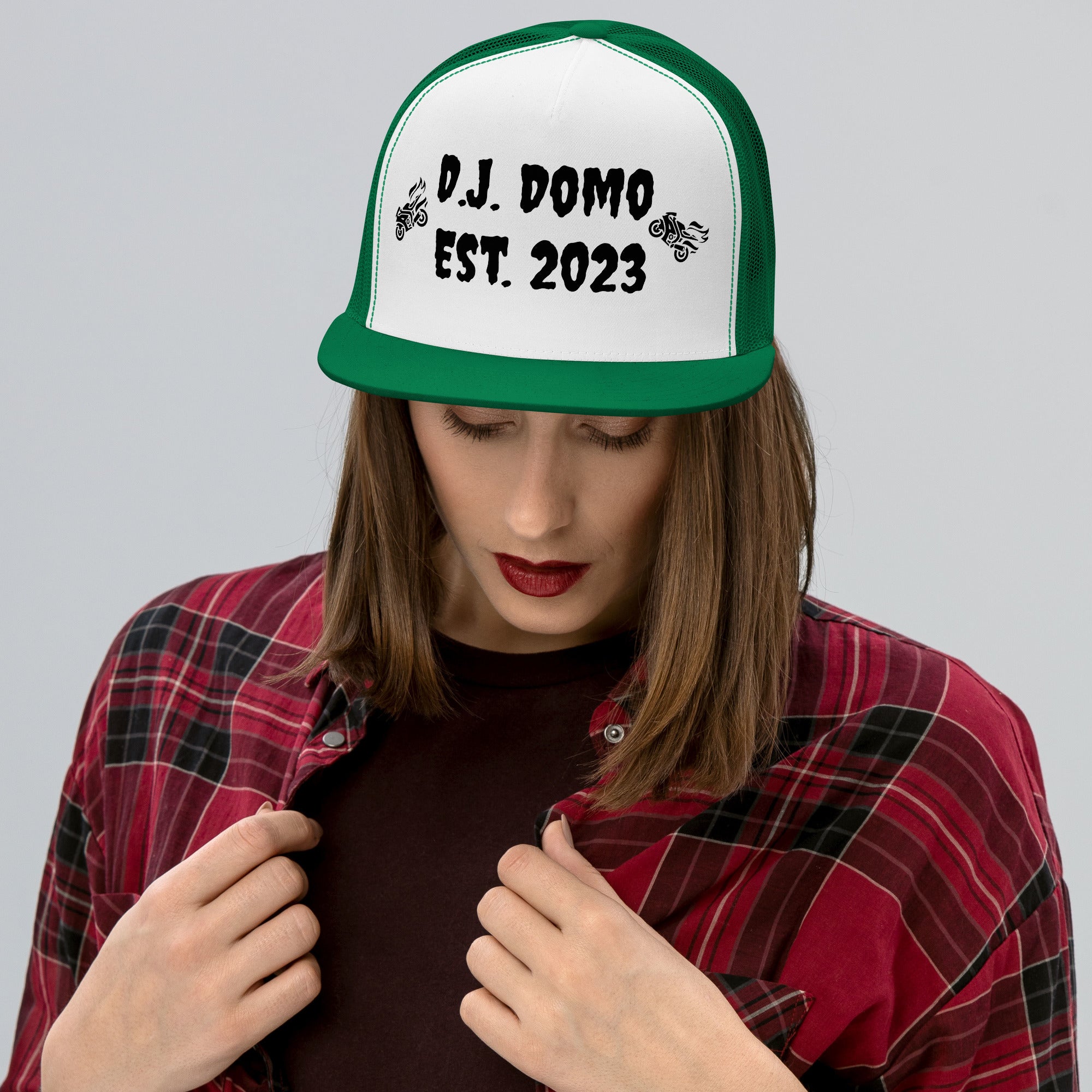 "Biker" Trucker Cap Multi Color/Black
